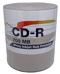 200 Pack PiData White Inkjet CD-R (printable hub)