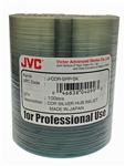 100 Pack JVC Taiyo Yuden Silver Inkjet Hub Printable CD-R